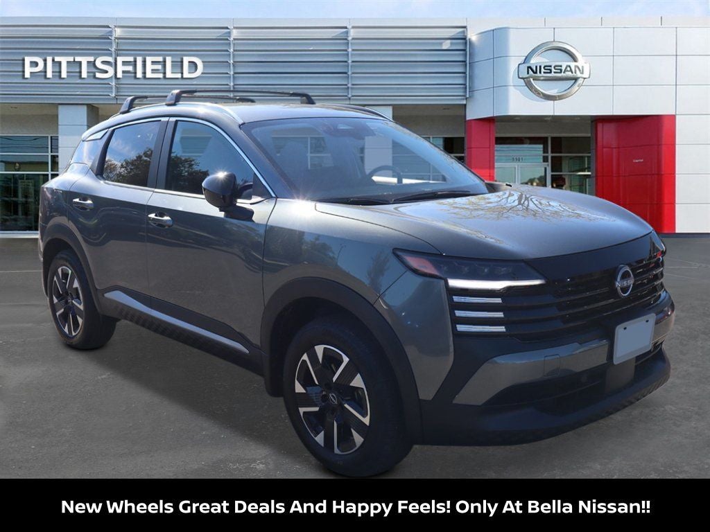 2026 Nissan Kicks SV in Gun Metallic — front three-quarter view