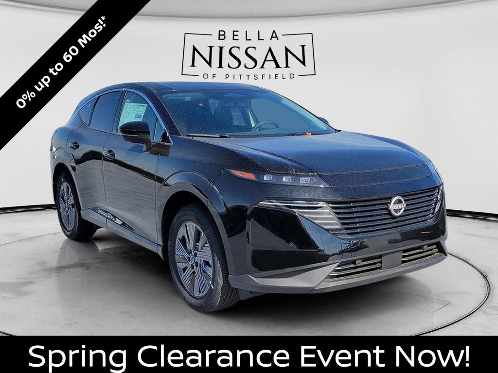 2026 Nissan Murano SL in Super Black — front three-quarter view